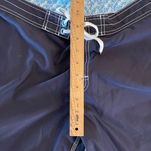 Billabong Mens Surfing Board Shorts Blue Double Lace Tie Polyester Size 34 - Picture 7 of 7